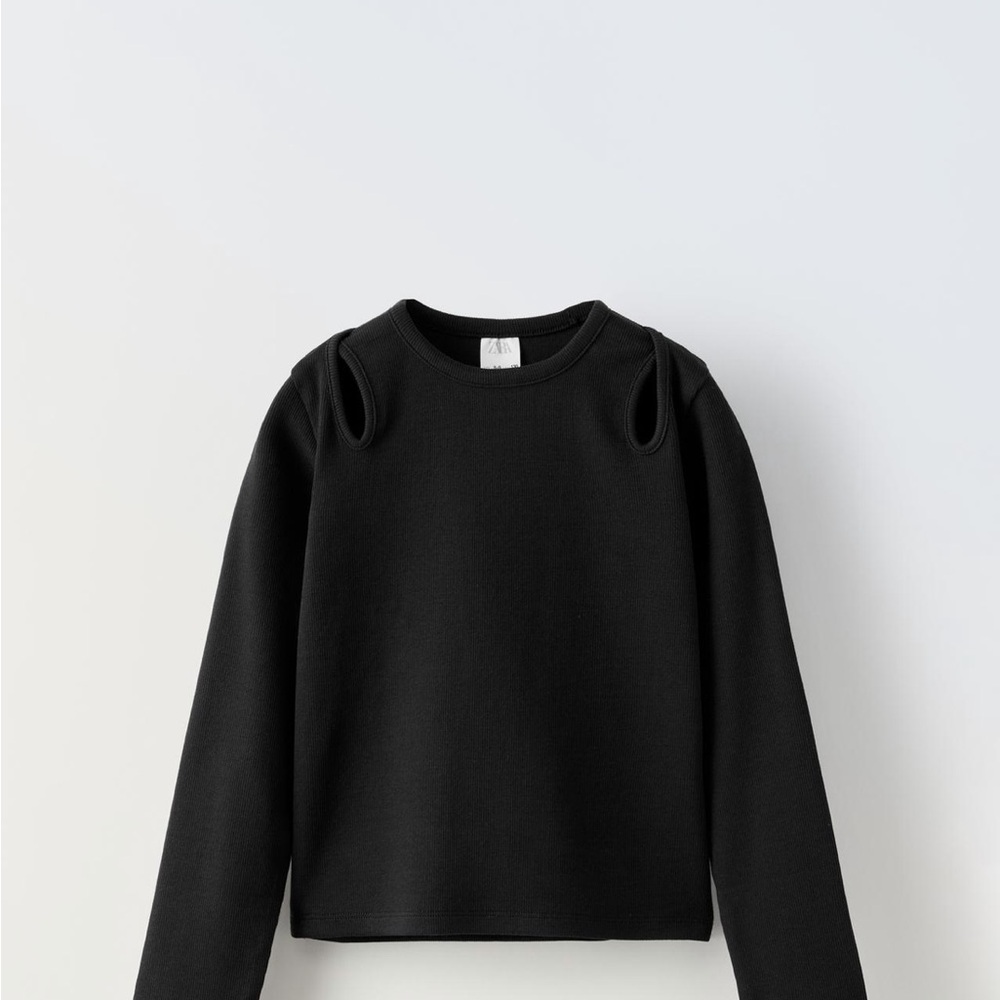 Zara Black Kids Long Sleeve Top